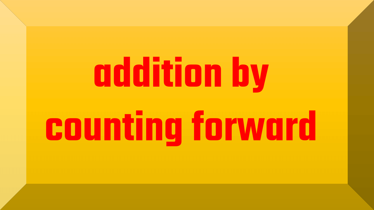 addition by counting forward