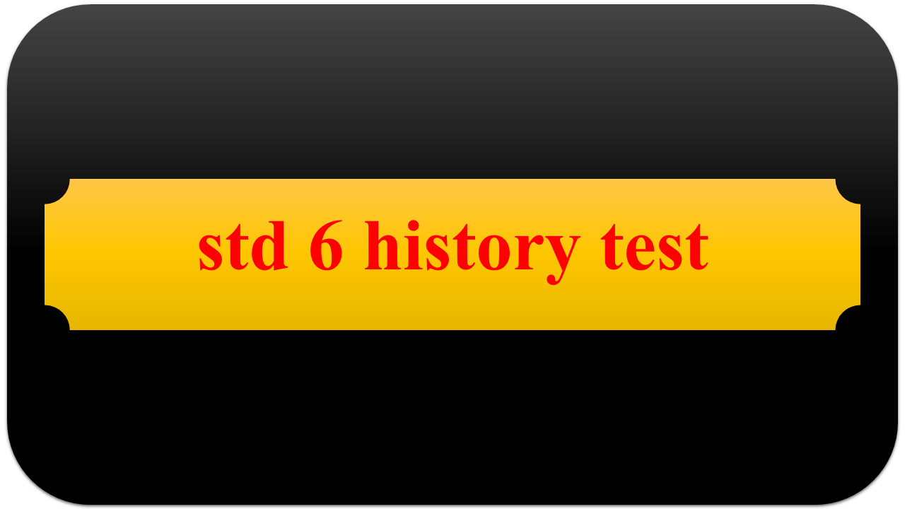 std 6 history test
